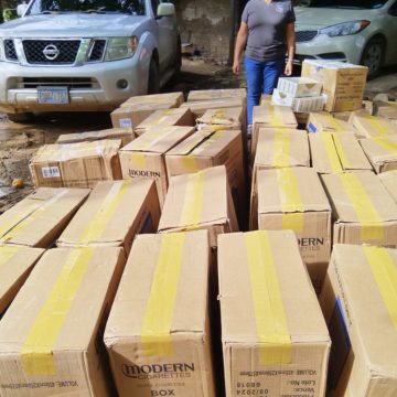 FGR y PNC incauta más de 10,000 paquetes de cigarros de contrabando en Metapán