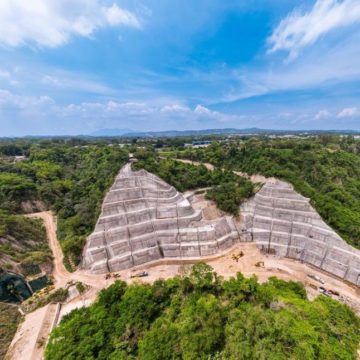 MOP entrega obra de mitigación en el cauce del Río El Chagüite, en Ilopango