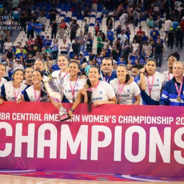 El Salvador gana oro en el Campeonato Centroamericano Femenino Mayor de Baloncesto