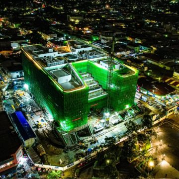 La Plaza Barrios se iluminará con un show de drones en la inauguración del BINAES