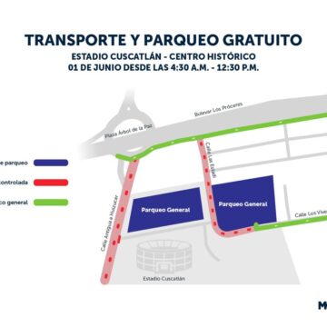 Transporte gratuito desde el estadio Cuscatlán para asistir a la investidura del presidente Bukele