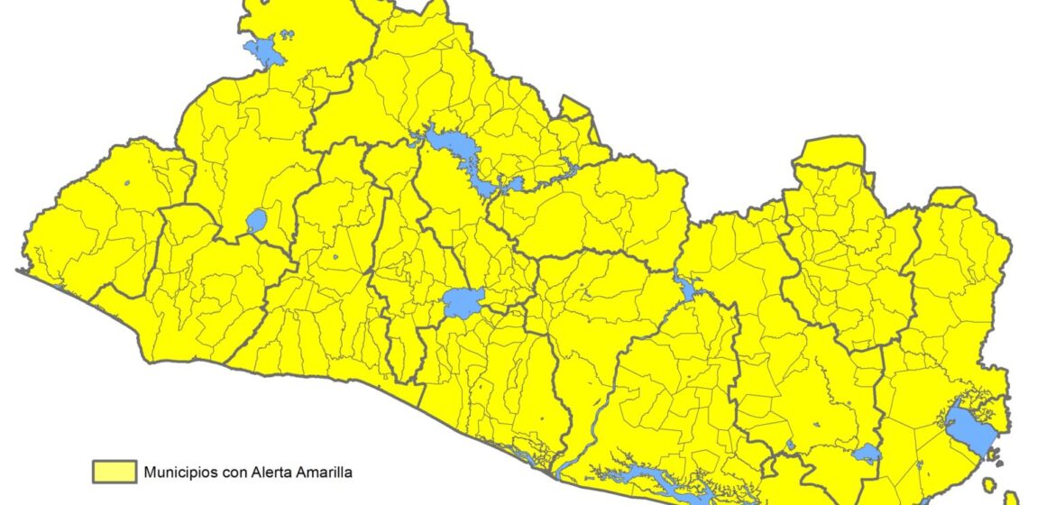 Protección Civil emite Alerta Amarilla: lluvias continuarán en cordillera volcánica y zona norte