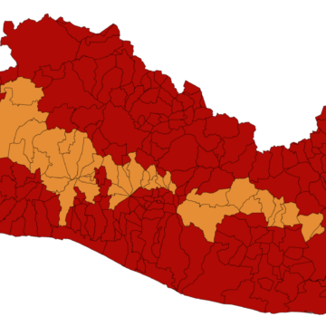 Protección Civil emite nueva alerta roja por lluvias en el país, salvo en 38 distritos