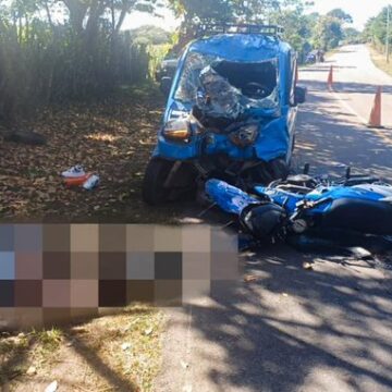 Muere motociclista y dos personas más lesionadas en accidente vial en Usulután