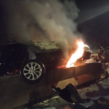 Una persona murió calcinada tras incendio de vehículo en San Miguel