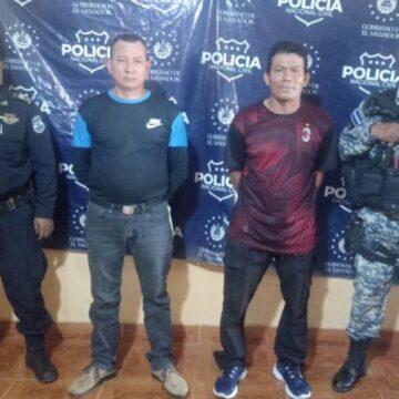Capturan a dos responsables de homicidio en Acajutla, Sonsonate