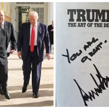 Petro publica dedicatorias de Trump y bromea sobre el lema “Make America Great Again”