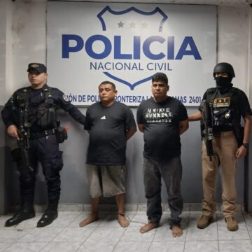 Dos pandilleros de la 18R son entregados en frontera Las Chinamas tras coordinación con Guatemala